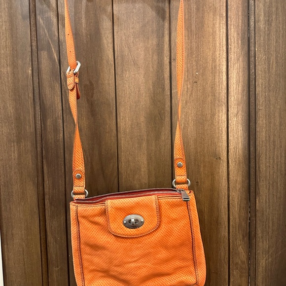 Fossil Marlow Textured snake embossed leather cross body - Picture 2 of 4